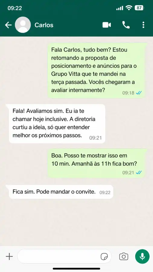 Depoimento de Carlos sobre o Desbloqueio Comercial